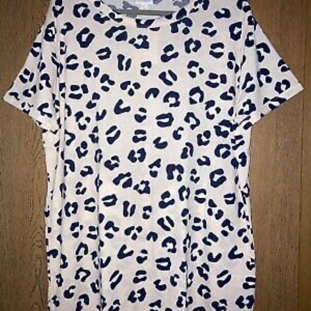 NWT LuLaRoe Liv T-Shirt Pink Leopard 2xl